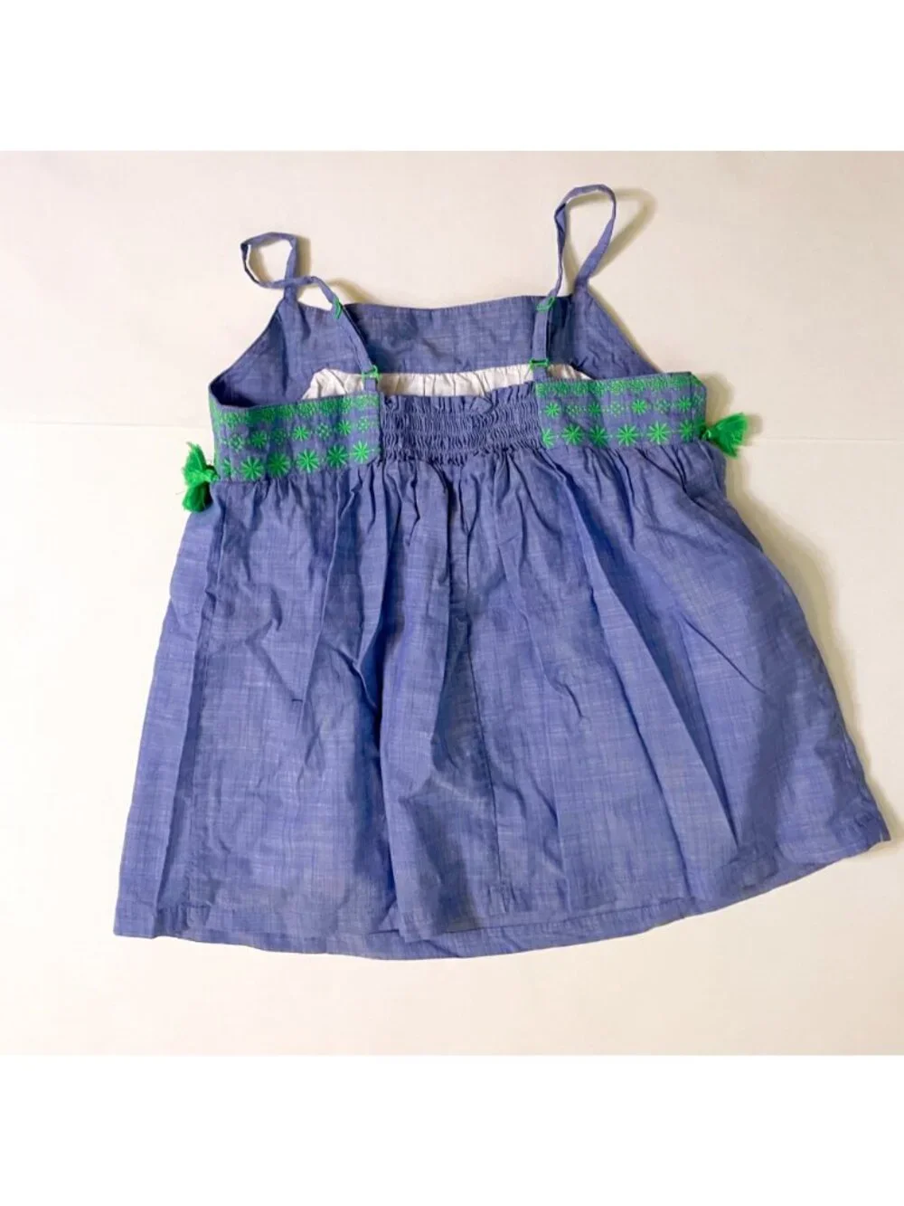 NWT Mini Boden Chambray Floatie Tank Top, Size 11/12